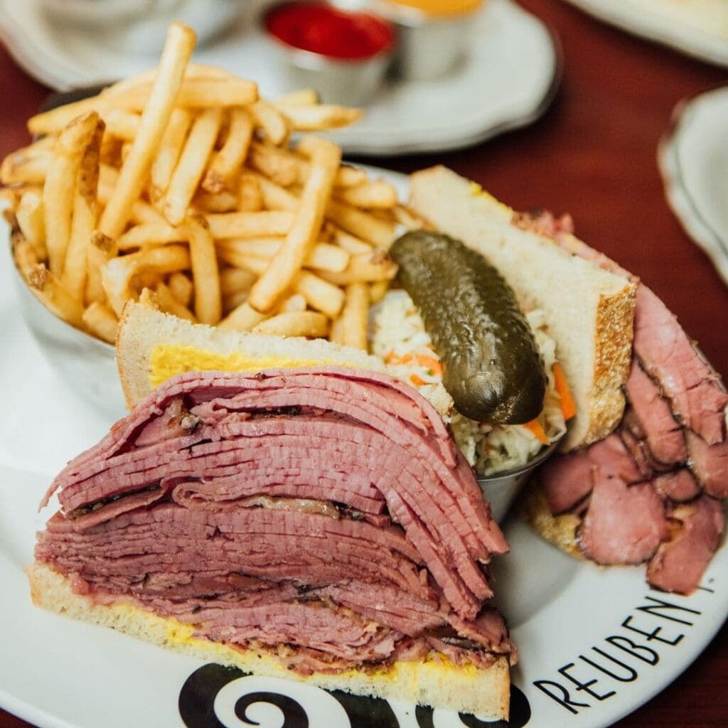 Le menu de Reuben's, au centre-ville de Montréal