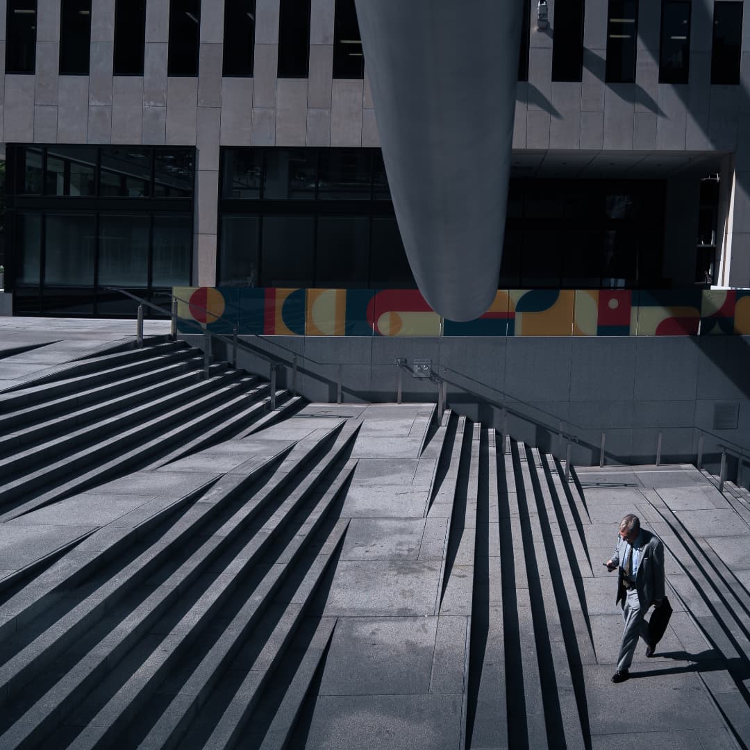 Les travailleurs au centre-ville de Montréal