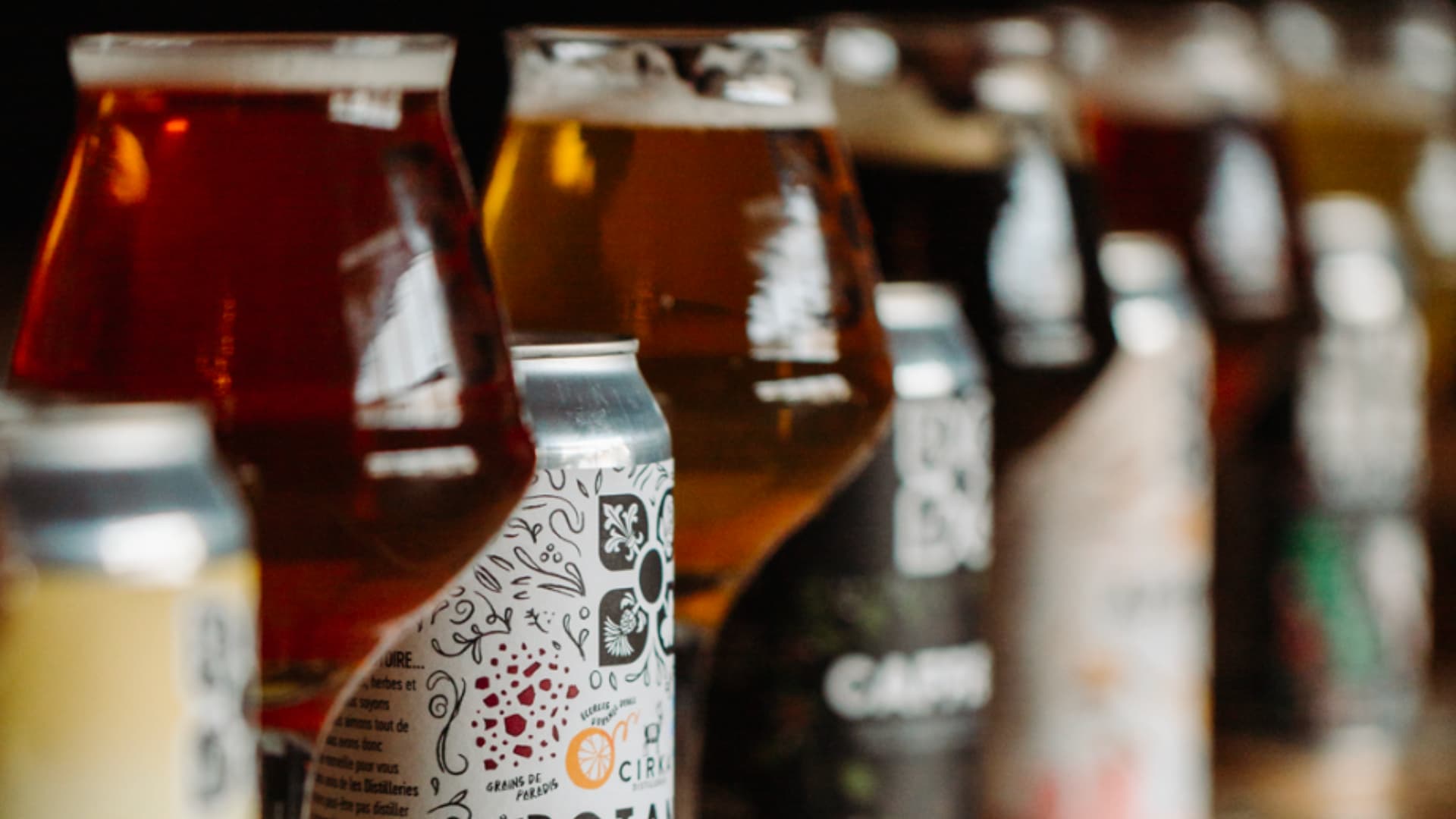 Dégustation de bières au centre-ville de Montréal