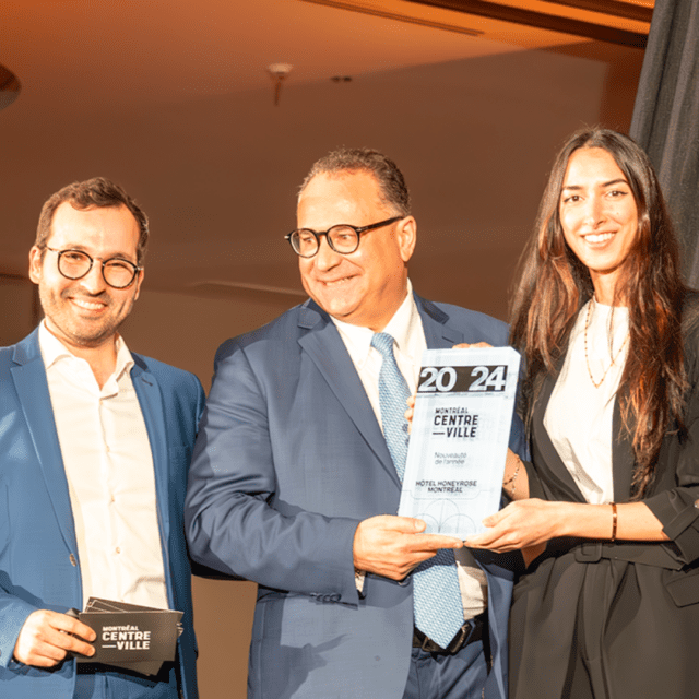 Hôtel HONEYROSE Montréal - Lauréat Nouveauté de l'année 2024 aux Moments Montréal centre-ville