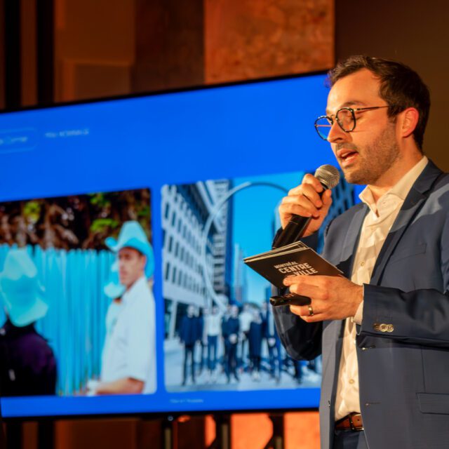Glenn Castanheira Directeur général de la SDC Montréal centre-ville aux Prix Montréal centre-ville 2024