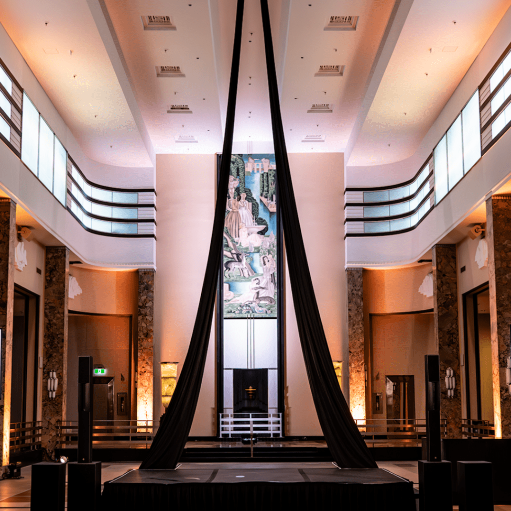 Le 9e étage du Centre Eaton de Montréal lors des Moments Montréal centre-ville 2024