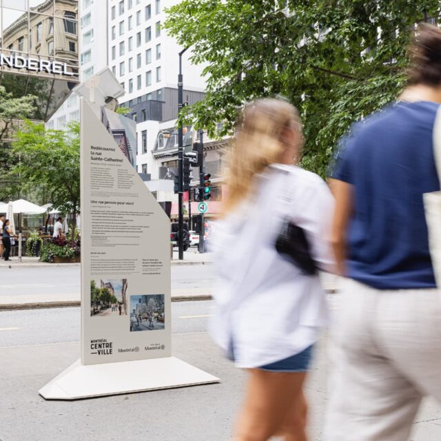 Les bornes informatives au centre-ville de Montréal