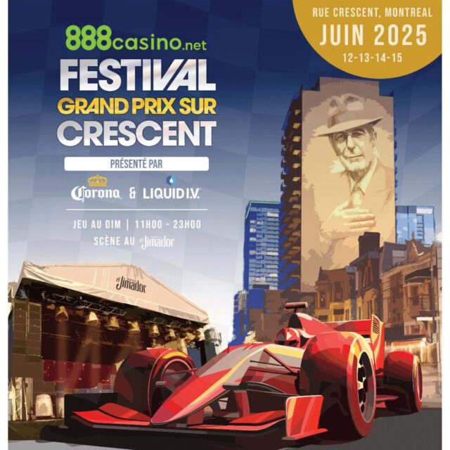 Affiche du Festival Grand Prix sur Crescent, juin 2025.