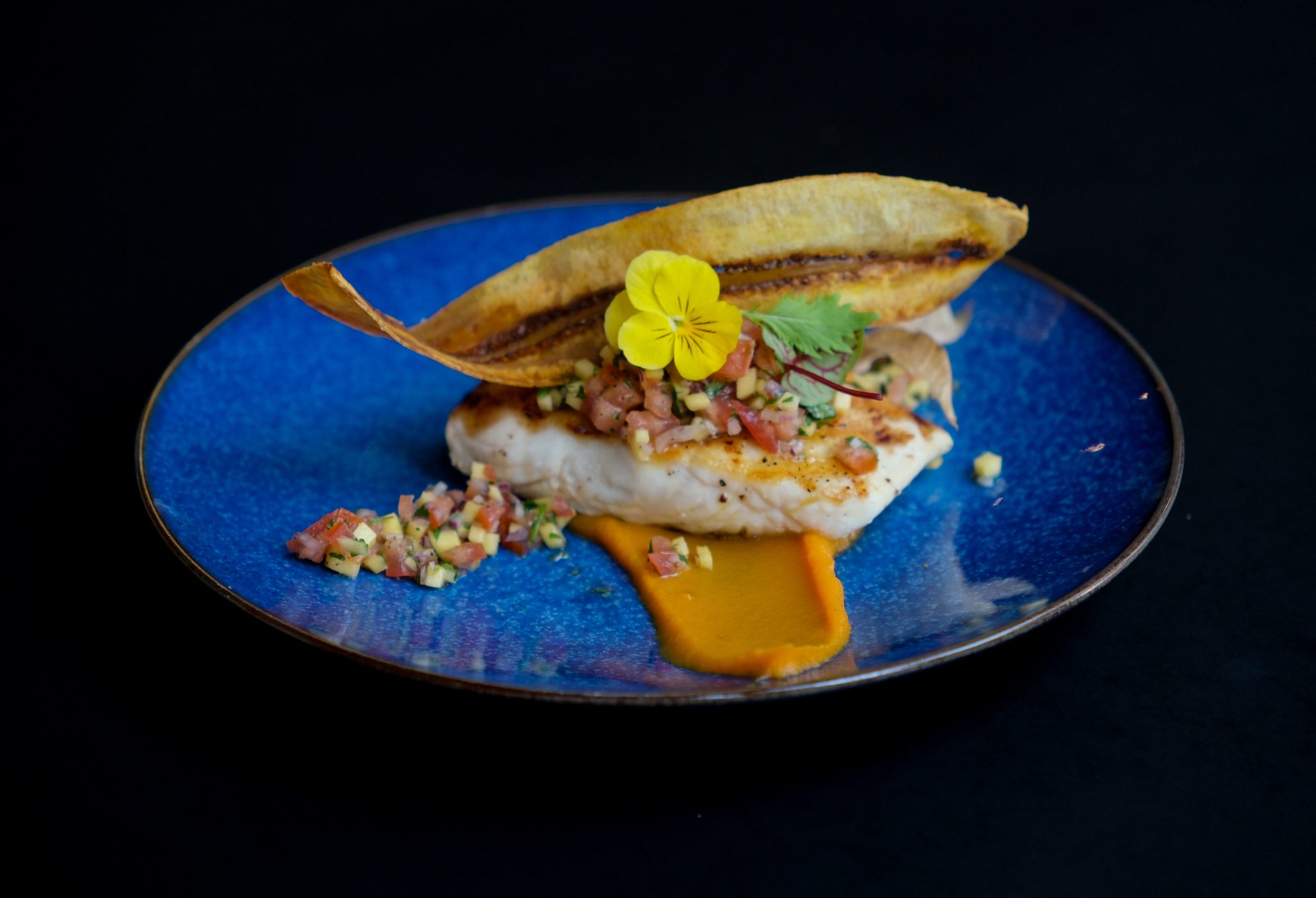 Assiette inspirée des produits martiniquais