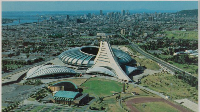 Stade olympique de Montréal en 1976 lors des Jeux olympiques